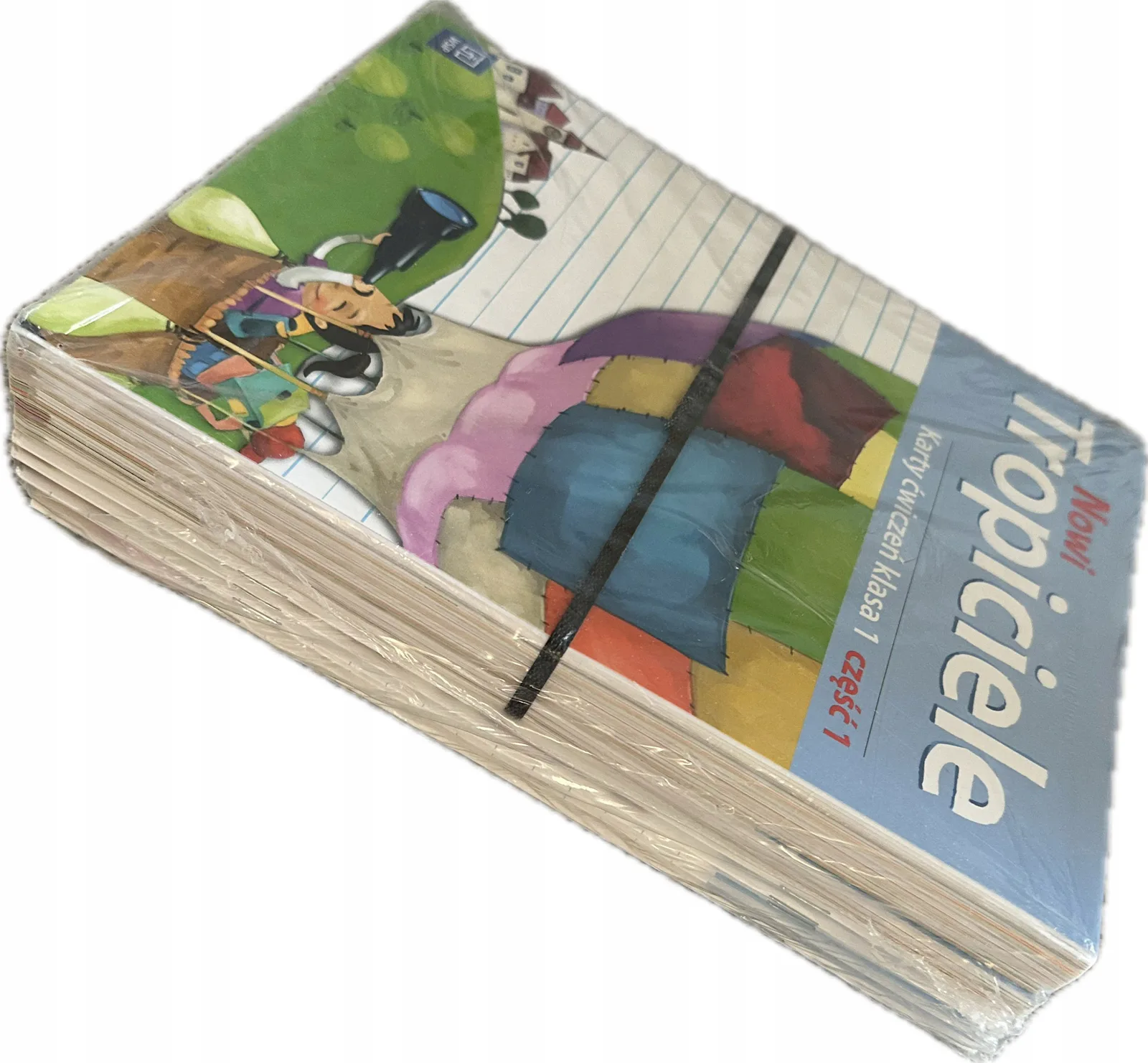Okładka: Nowi Tropiciele klasa 1 Karty ćwiczeń pakiet komplet zestaw folia 10 sztuk
