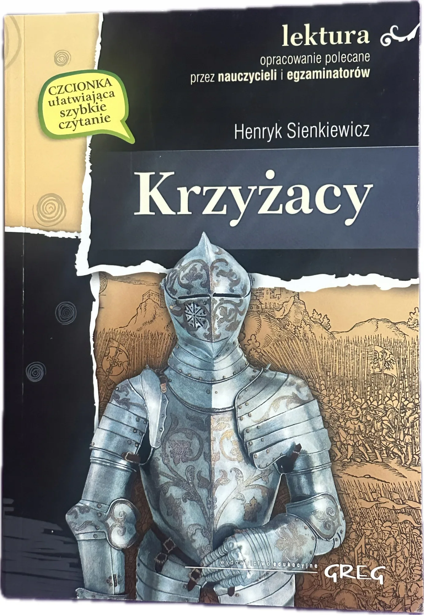 Okładka: Krzyżacy Wydanie z opracowaniem LEKTURA Henryk Sienkiewicz