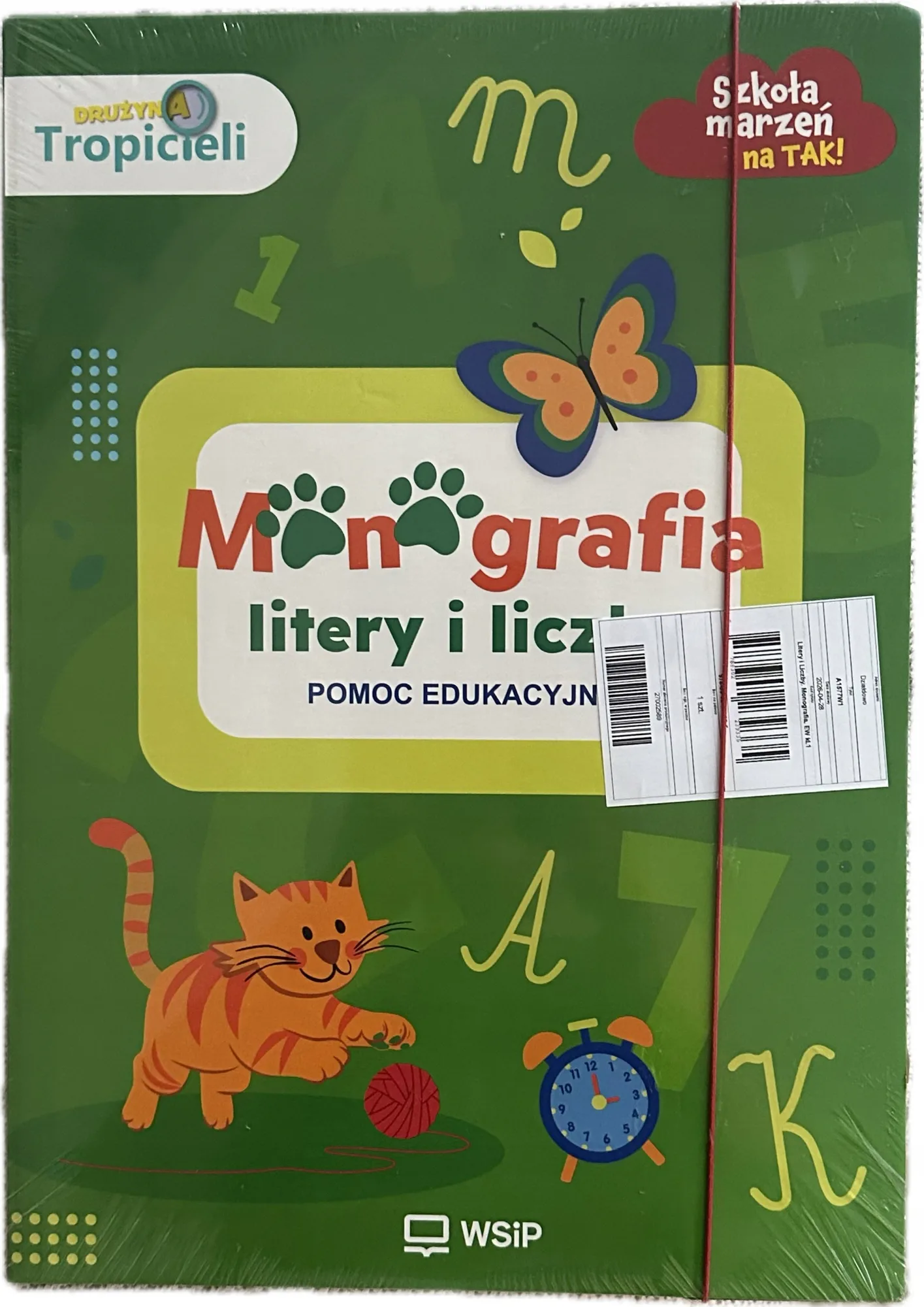 Okładka: Monografia Litery i liczby plansze dydaktyczne Drużyna Tropicieli WSIP