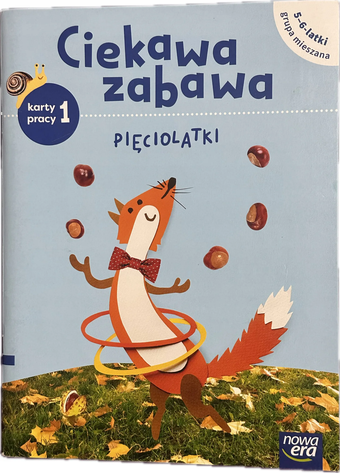 Okładka: Ciekawa zabawa karty pracy część 1 Pięciolatki 5-6-latki grupa mieszana