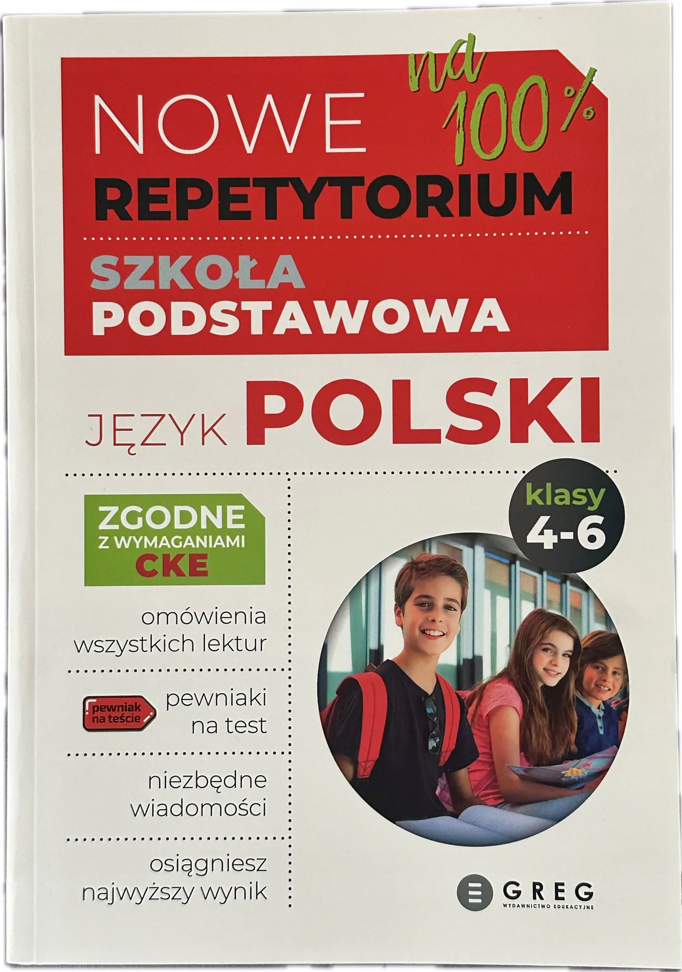 Okładka: Repetytorium język polski szkoła podstawowa ściąga klasa 4 5 6 lektury