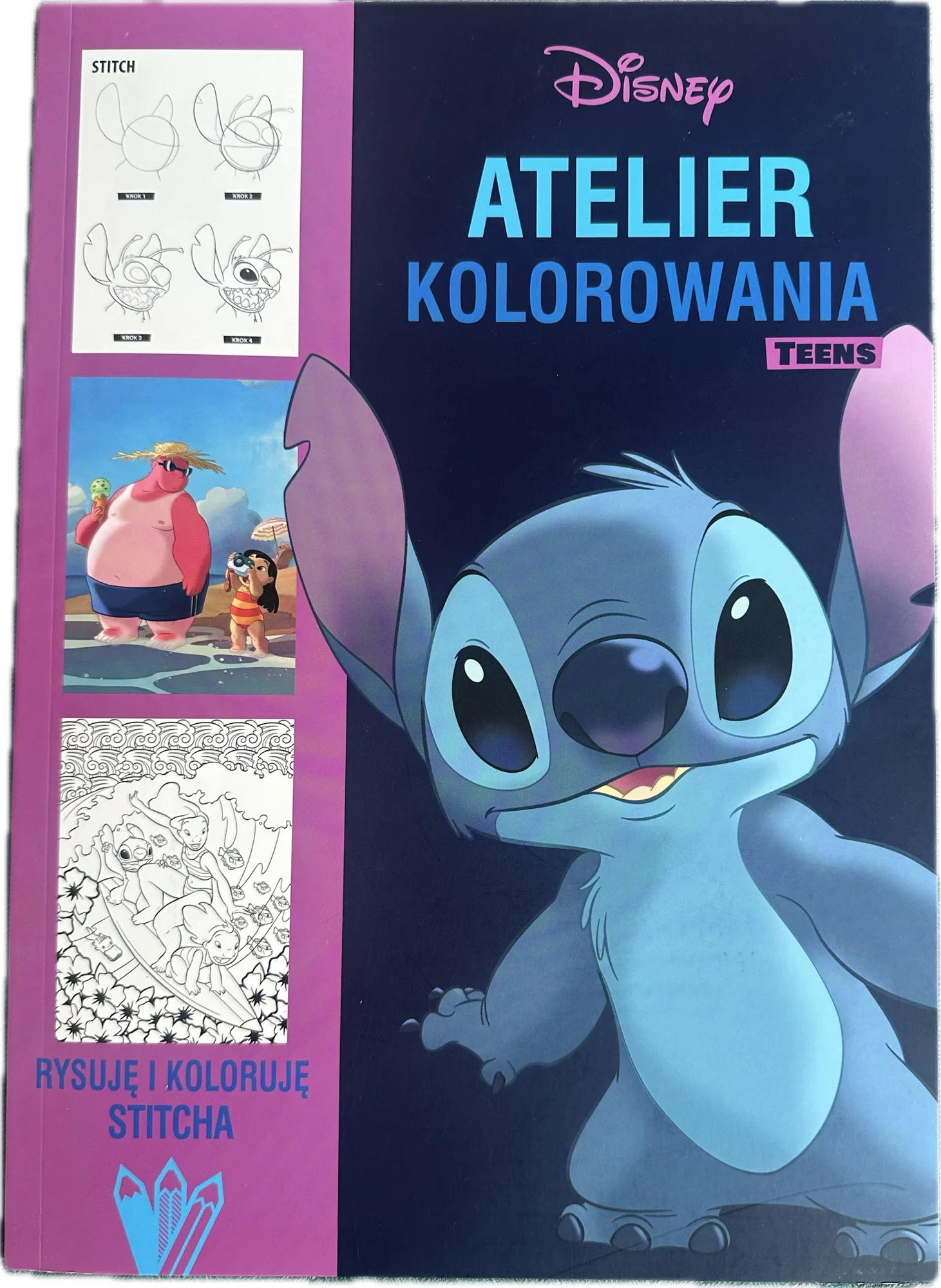 Okładka: Kolorowanka antystresowa Disney Atelier kolorowania TEENS STITCH