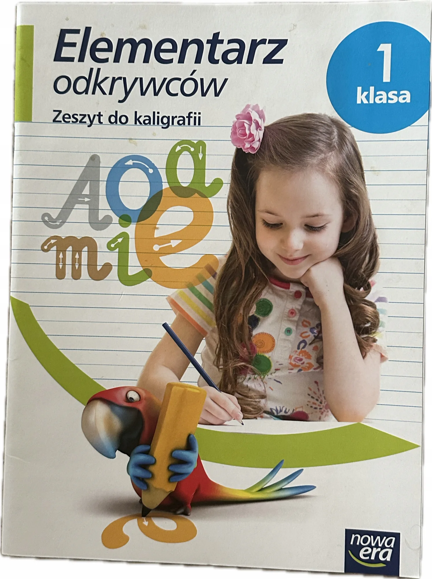 Okładka: Elementarz odkrywców klasa 1 zeszyt do kaligrafii NOWA ERA nauka pisania