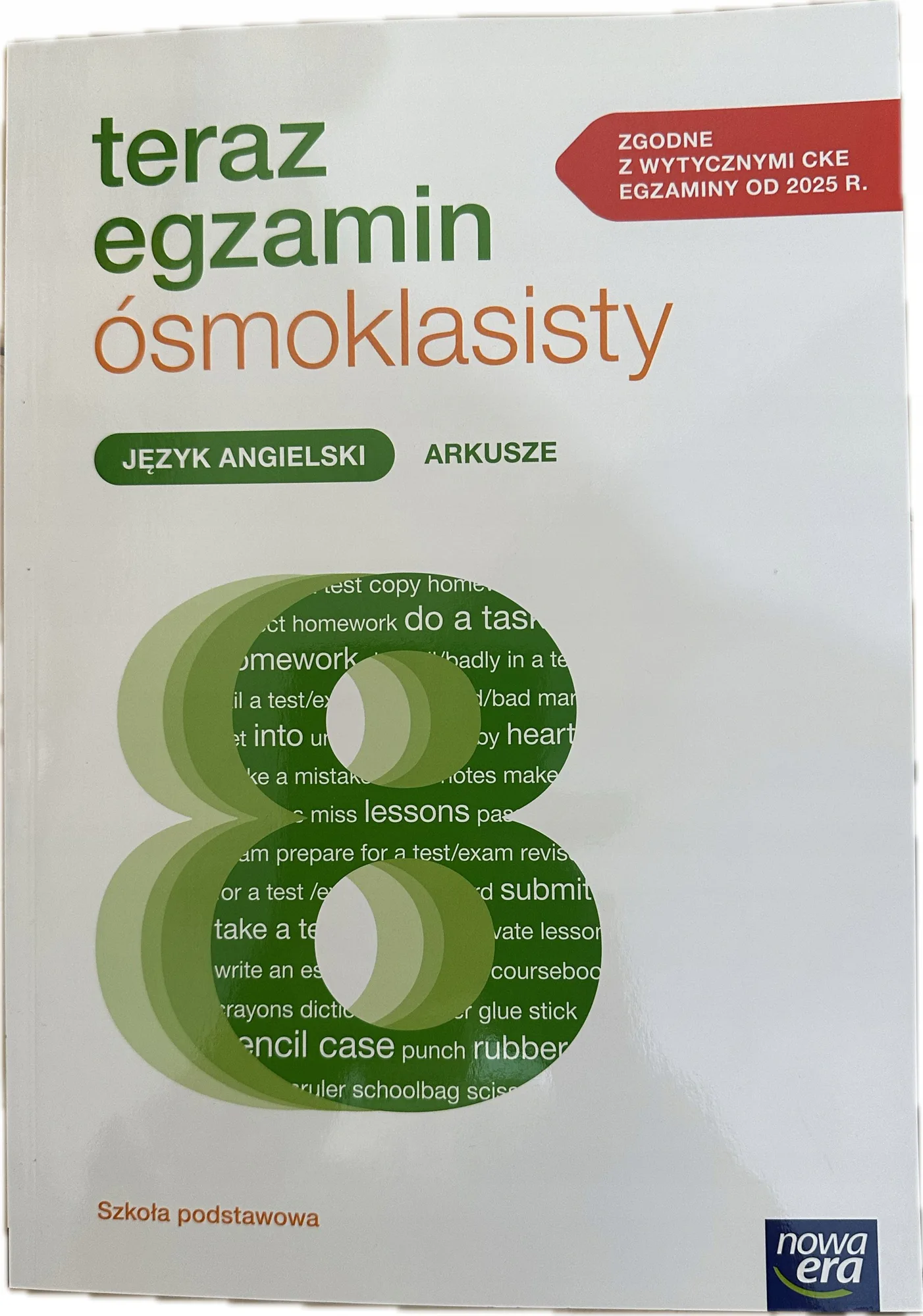 Okładka: Teraz egzamin ósmoklasisty język angielski arkusze do egzaminów 2025–2027