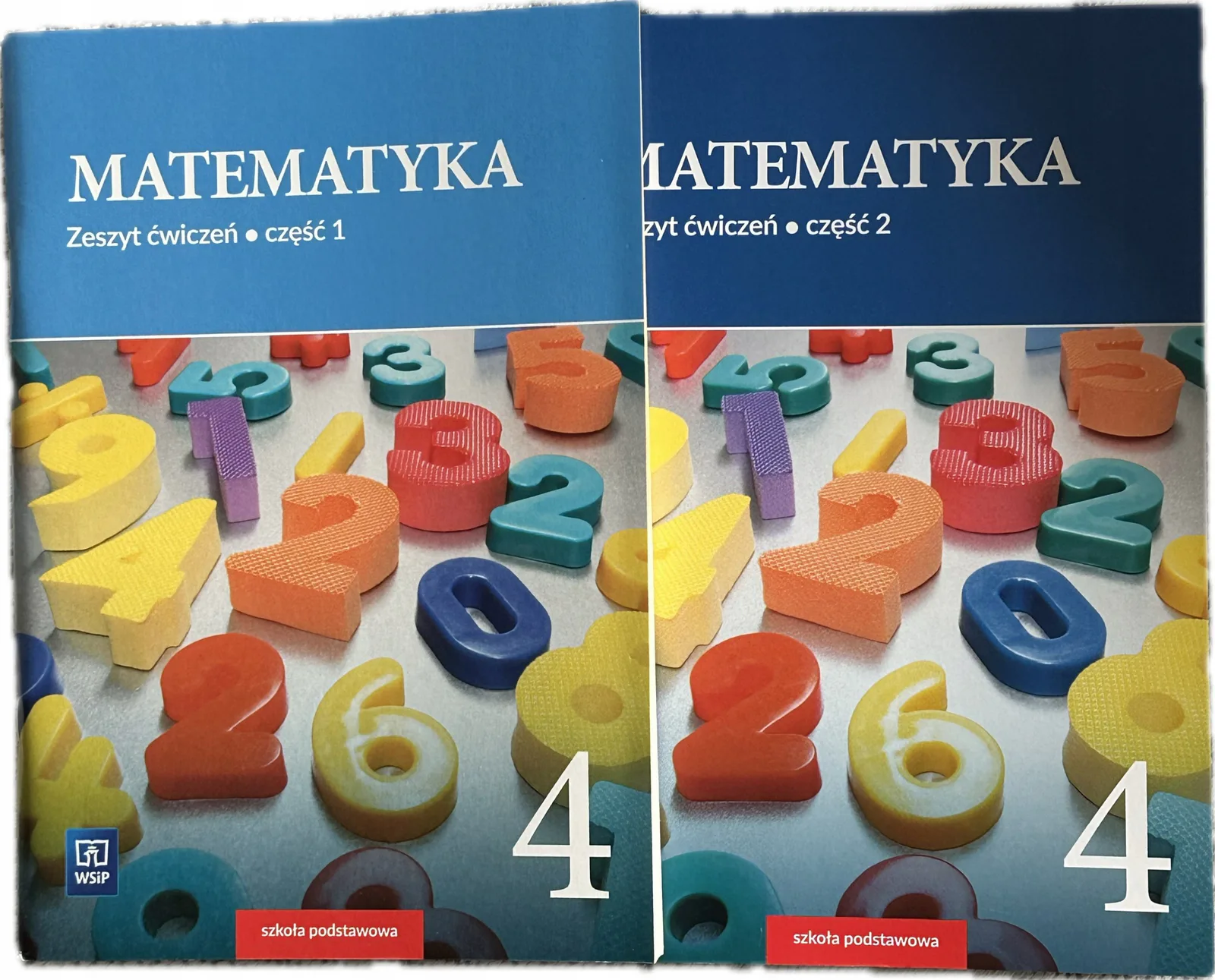 Okładka: MATEMATYKA ćwiczenia klasa 4 WSIP zeszyt ćwiczeń komplet część 1 i 2