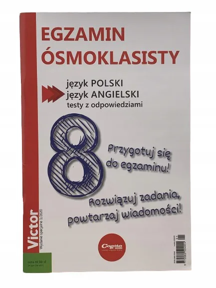 Okładka: Egzamin ósmoklasisty VICTOR język polski angielski
