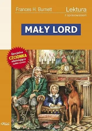 Okładka: Mały lord lektura z opracowaniem Frances Burnett