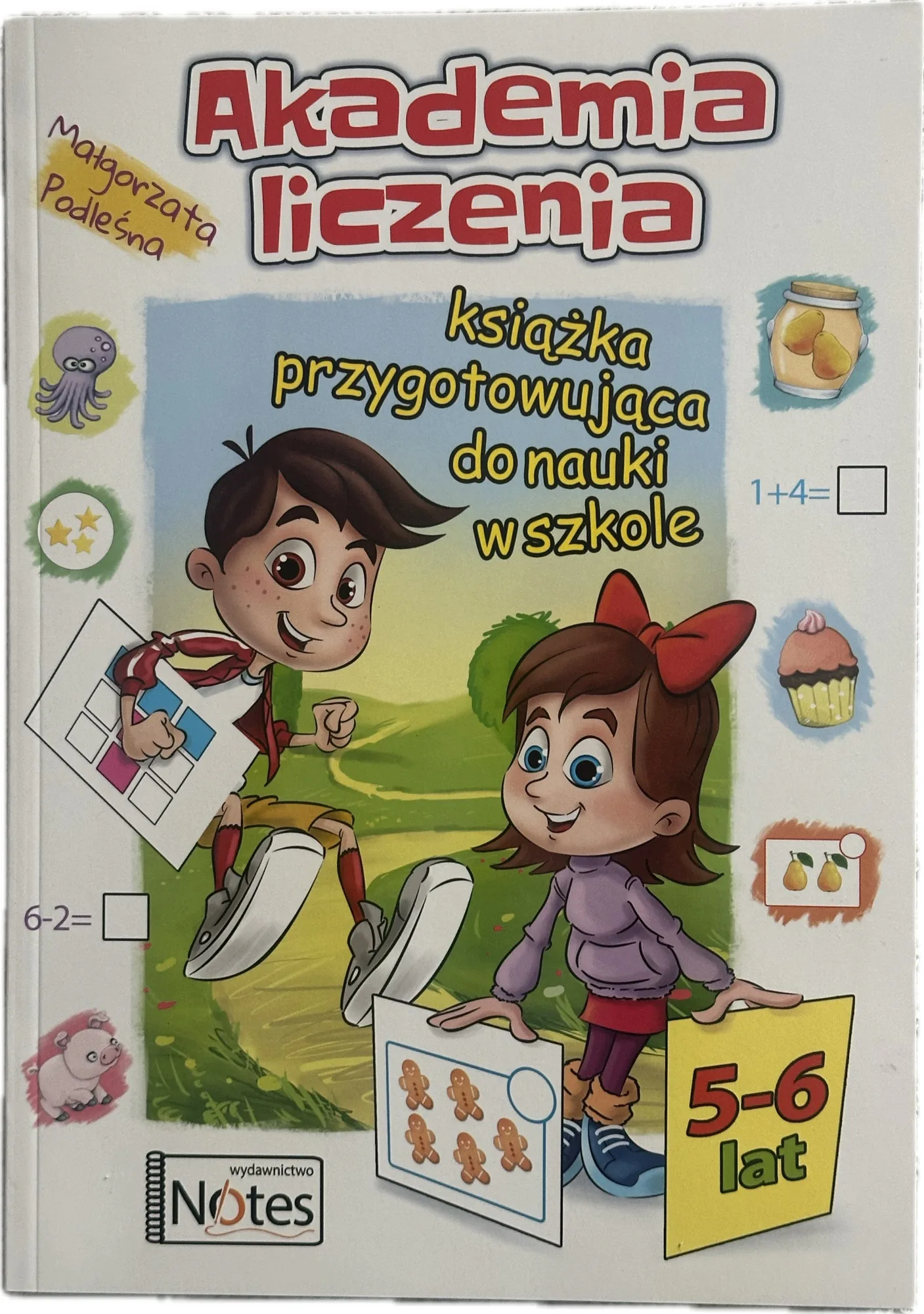 Okładka: Akademia liczenia łamigłówki matematyczne działania liczby do 10 5 6 lat