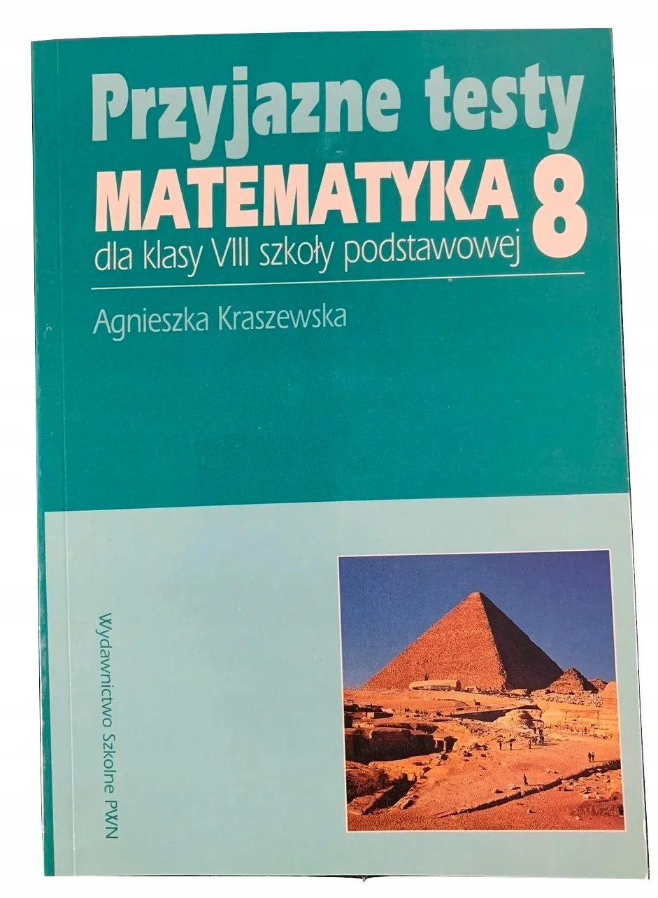 Okładka: MATEMATYKA KLASA 8 sprawdziany testy zadania PWN