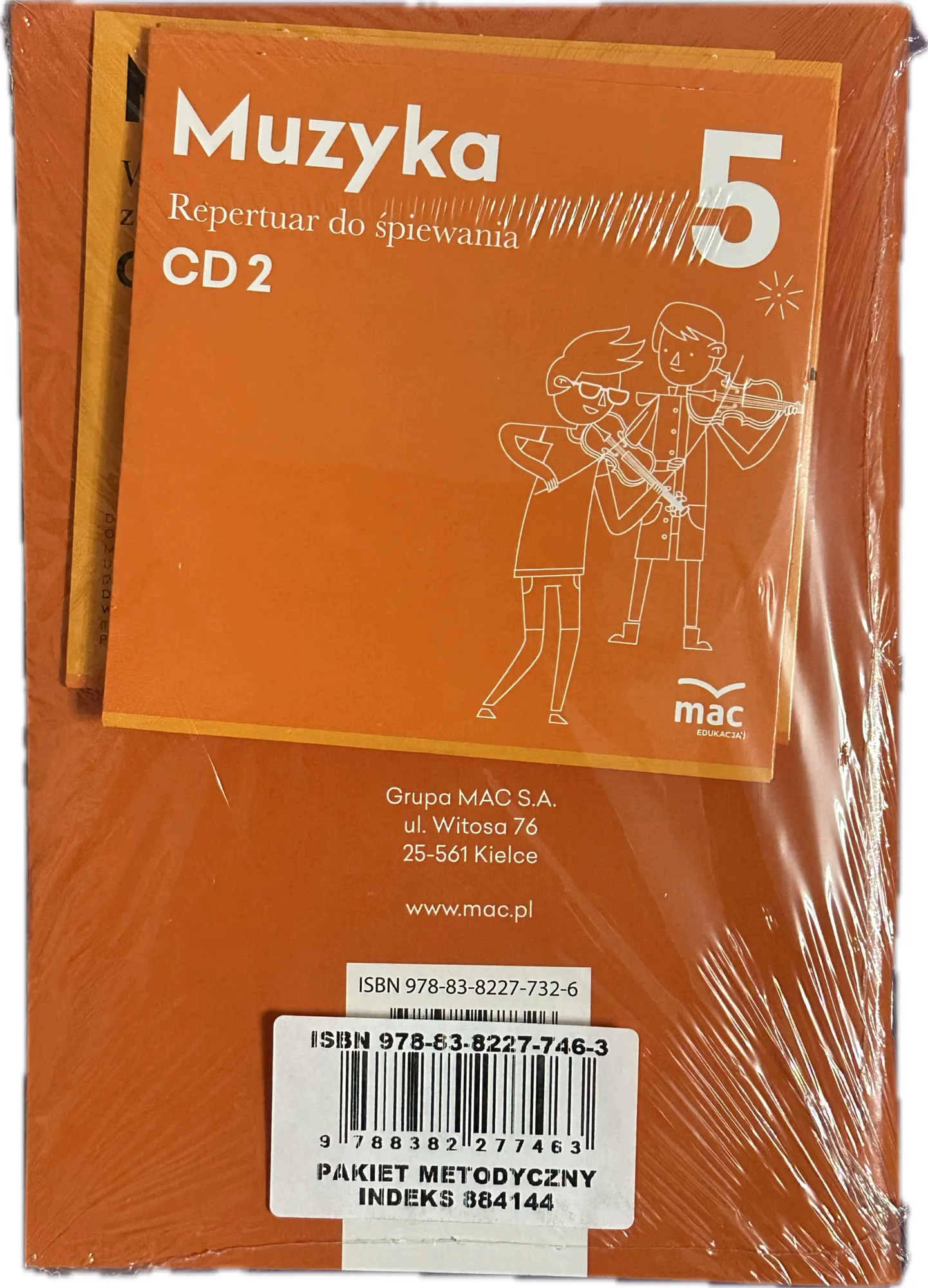 Okładka: MUZYKA Mac poradnik metodyczny ksiązka nauczyciela klasa 5 + 4 płyty cd