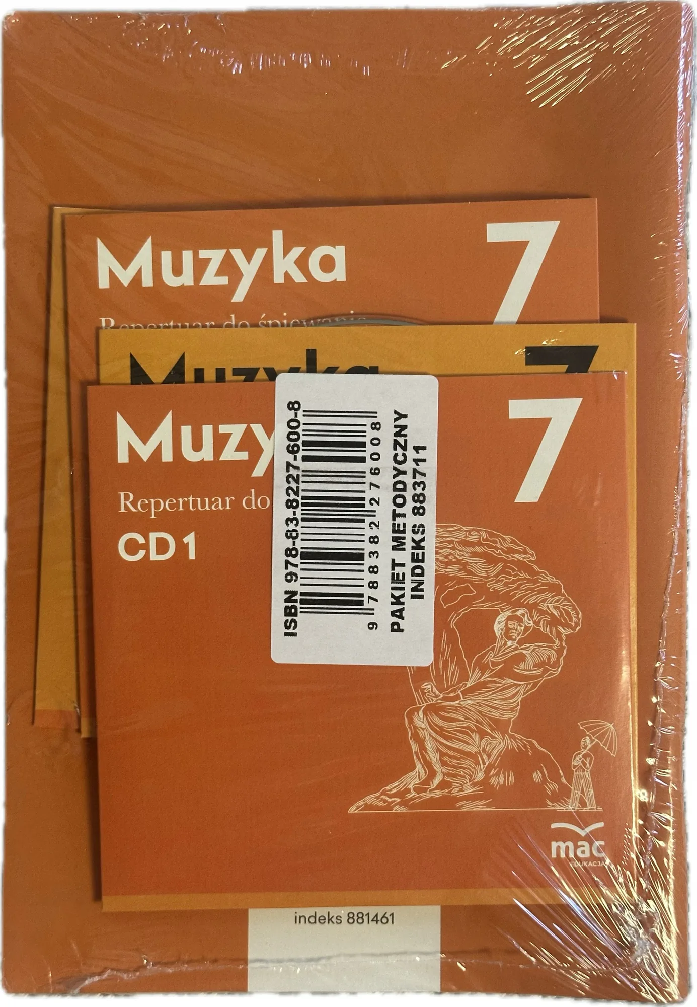 Okładka: MUZYKA Mac poradnik metodyczny ksiązka nauczyciela klasa 7 + 4 płyty cd