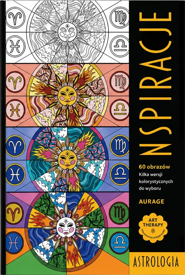 Okładka: Art Therapy Kolorowanka antystresowa Inspiracje Astrologia 60 obrazów